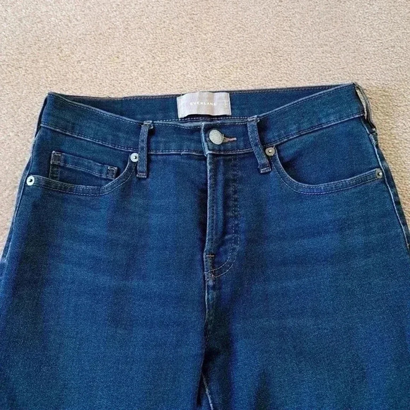 Everlane Mid Rise Skinny Jeans Blue Women's Size 27 Ankle Length Denim - Picture 4 of 14